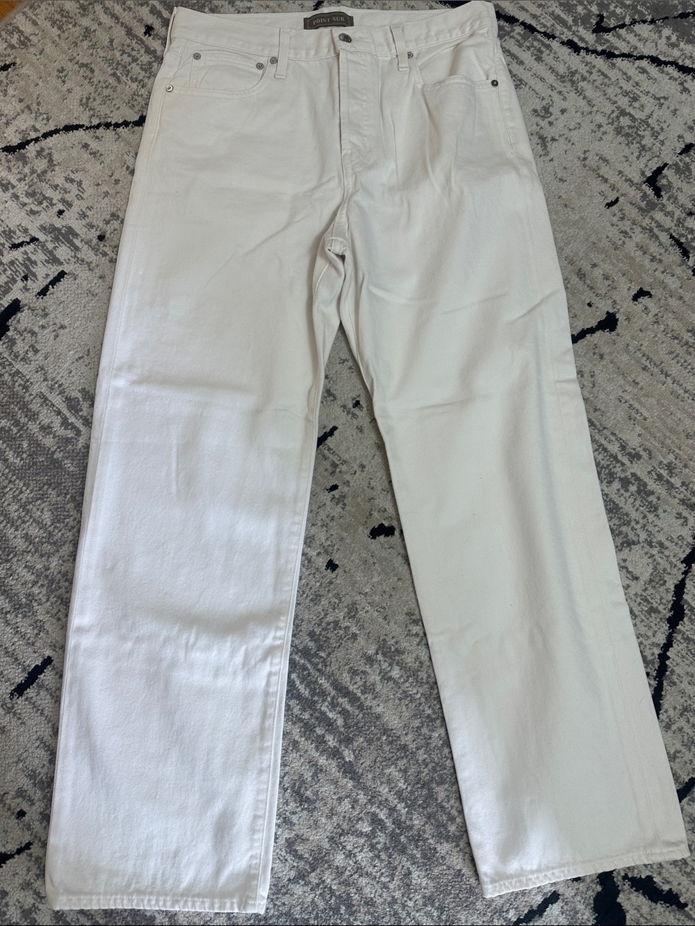 J. Crew White Wide Leg Jeans